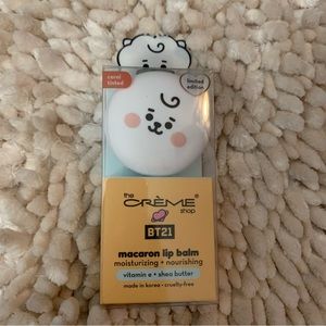 BT21 the crème shop RJ macaron lip balm honeydew